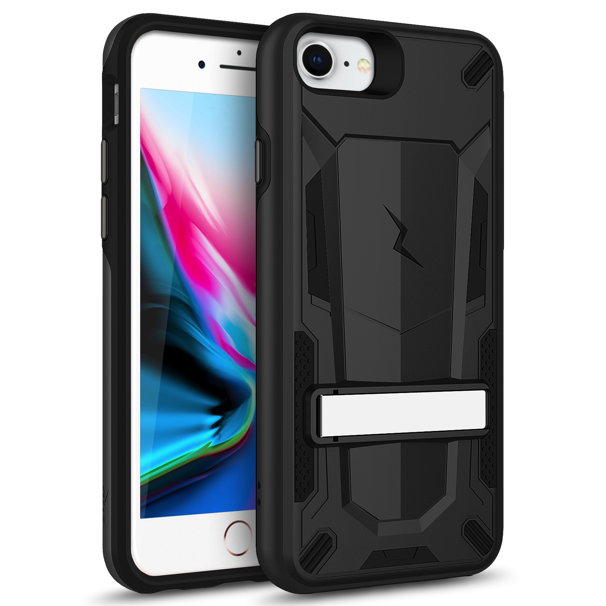 Picture of ZIZO TRANSFORM Series Case for iPhone SE (3rd and 2nd gen)/8/7 - Black