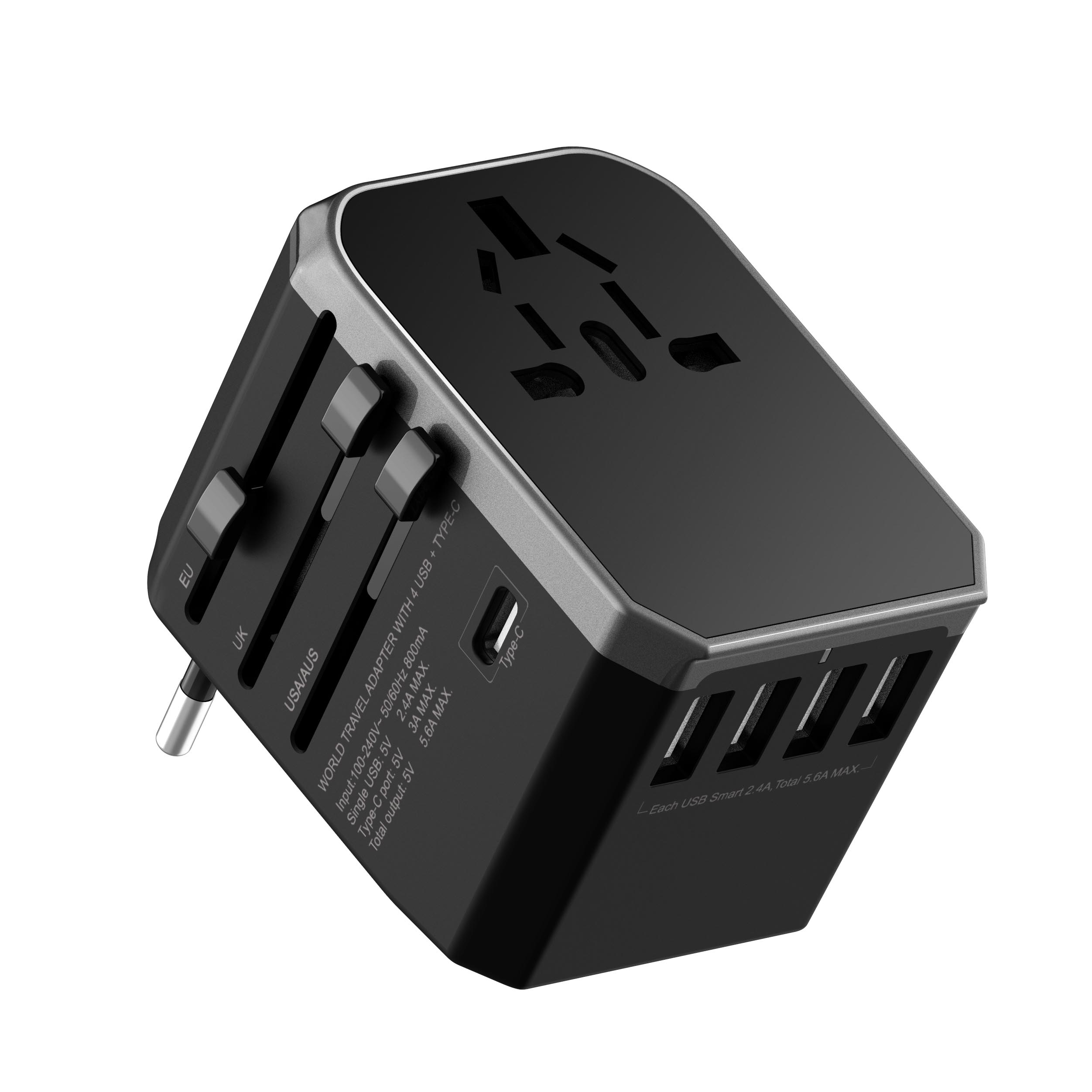 Picture of ZIZO World Travel Adapter UA301 5.6a - Black