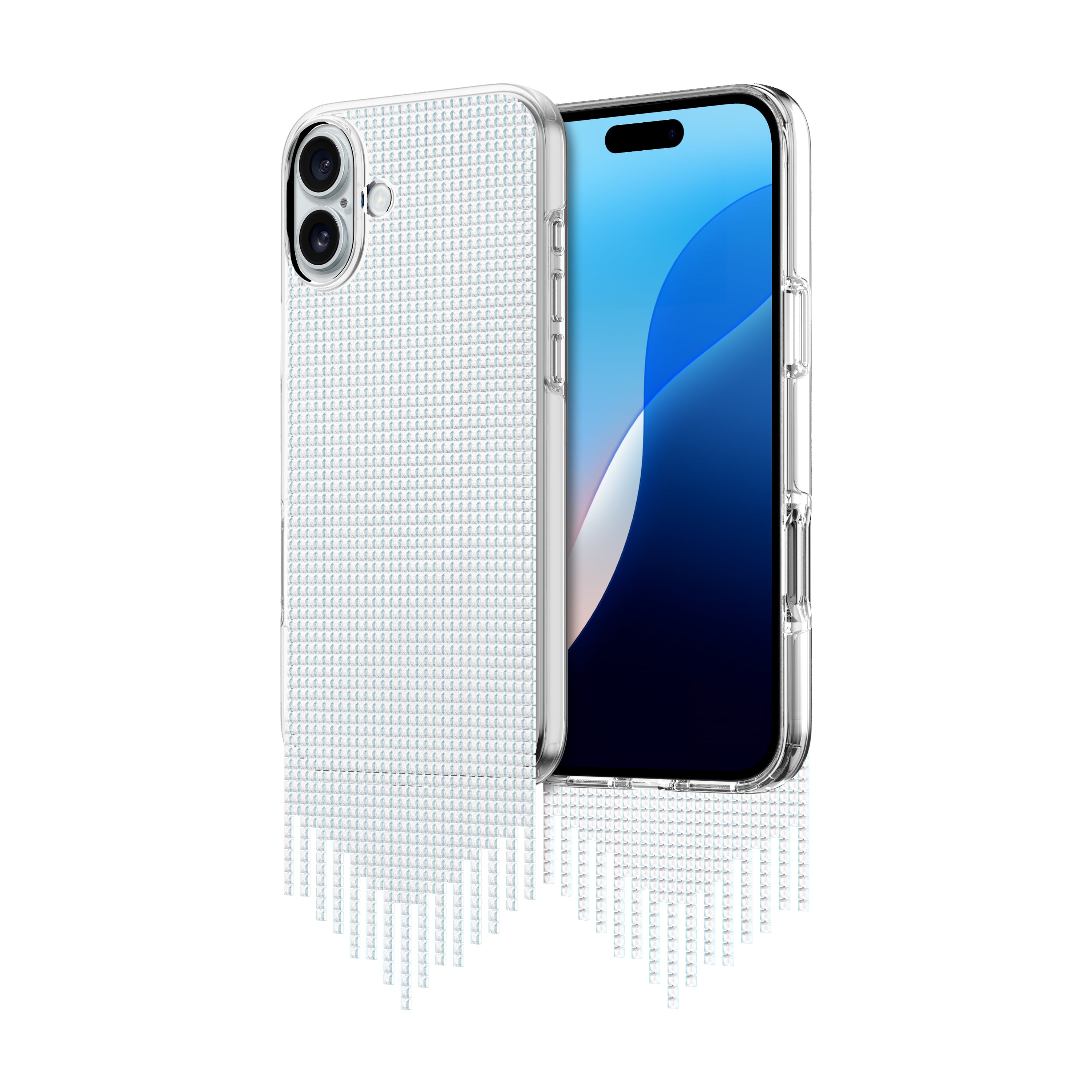 Picture of ZIZO Lux Series iPhone 16 Plus Case - Silver Fringe