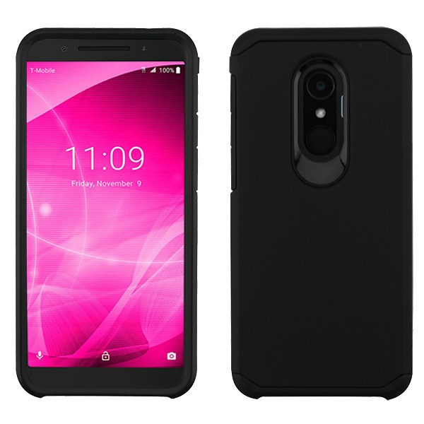 Picture of Asmyna Astronoot Protector Cover for Alcatel Revvl 2/T-Mobile Revvl 2 / 3 - Black / Black