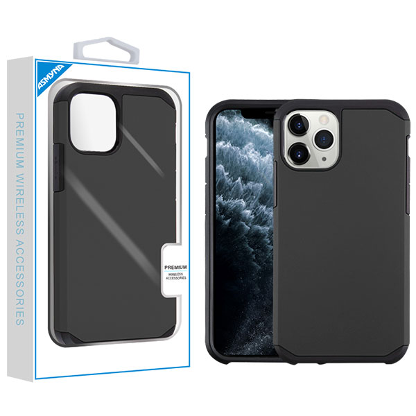 Picture of Asmyna Astronoot Protector Cover for Apple iPhone 11 Pro - Black / Black