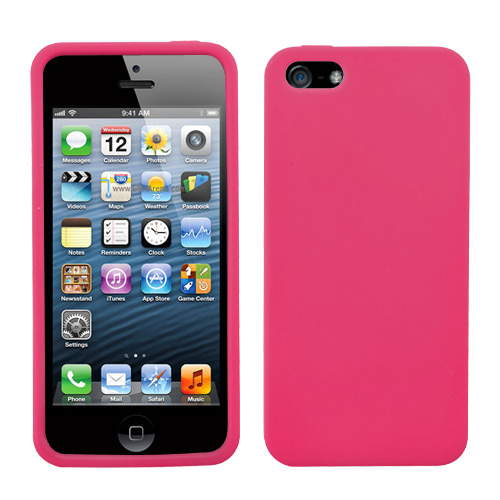 Picture of Asmyna Solid Skin Cover for Apple iPhone 5s/5 / SE - Hot Pink