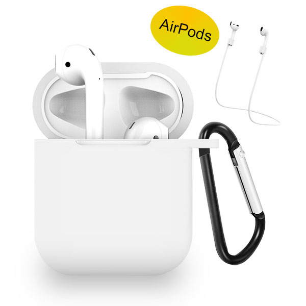 Picture of MyBat Protective Case and Strap for Apple AirPods with Wireless Charging Case - White