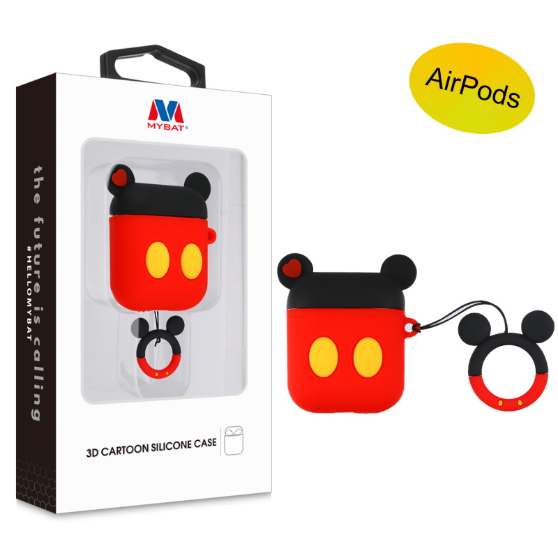 Picture of MyBat 3D Cartoon Silicone Case for Apple AirPods with Wireless Charging Case - Mickey