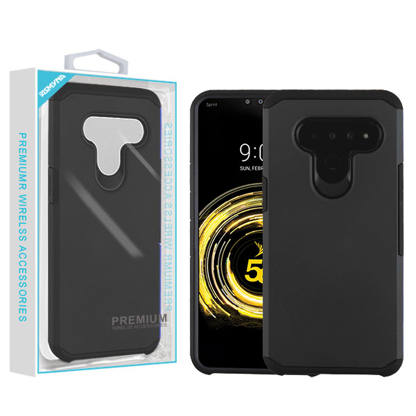 Picture of Asmyna Astronoot Protector Cover for Lg V50 ThinQ - Black / Black