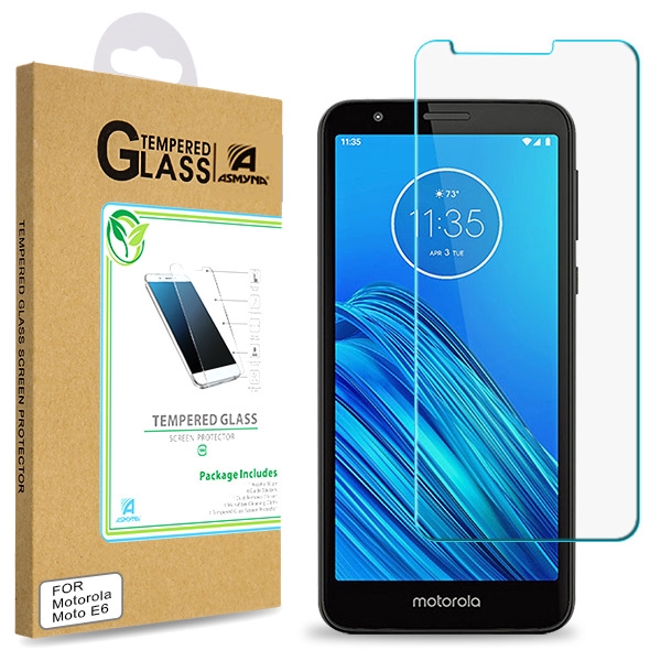 Picture of Asmyna Tempered Glass Screen Protector (2.5D) for Motorola Moto E6 - Clear