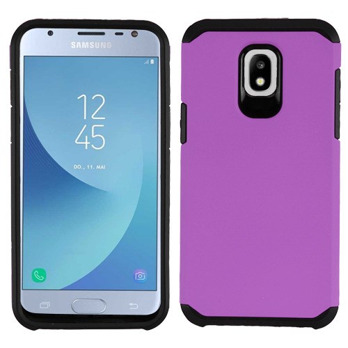 Picture of Asmyna Astronoot Protector Cover for Samsung J337 (Galaxy J3 (2018))/Galaxy J3 V/J3 3rd Gen / Galaxy J3 Star - Purple / Black