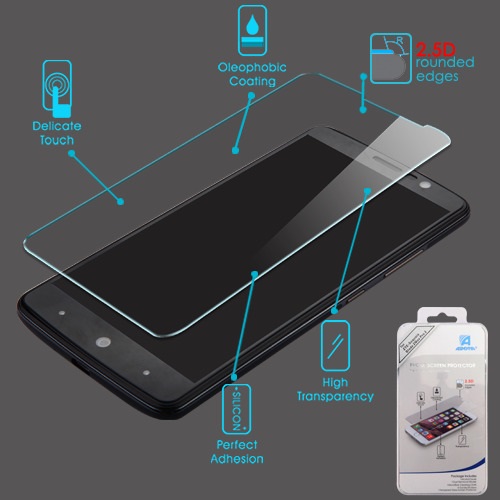 Picture of Asmyna Tempered Glass Screen Protector (2.5D) for Zte Sequoia / Z982 (Blade Z Max) - Clear