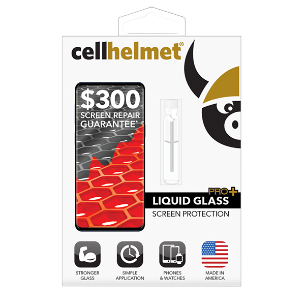 Picture of Cellhelmet Liquid Glass Pro+ Screen Protector w/ $300 Glass Repair Guarantee - For Repair Stores