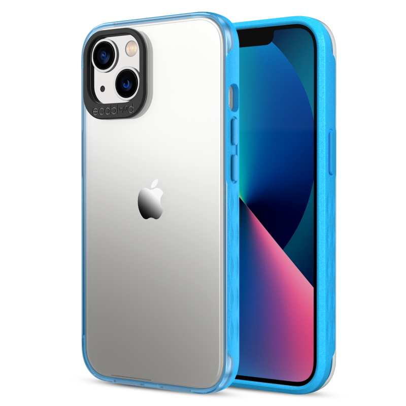 Picture of EcoBlvd Laguna Collection Case for Apple iPhone 13 (6.1) - Cascade Blue (100% Compostable & Plant-Based)