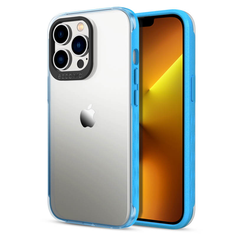 Picture of EcoBlvd Laguna Collection Case for Apple iPhone 13 Pro (6.1) - Cascade Blue (100% Compostable & Plant-Based)