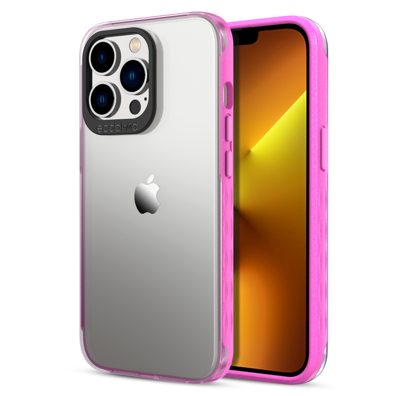 Picture of EcoBlvd Laguna Collection Case for Apple iPhone 13 Pro (6.1) - Wildflower Pink (100% Compostable & Plant-Based)