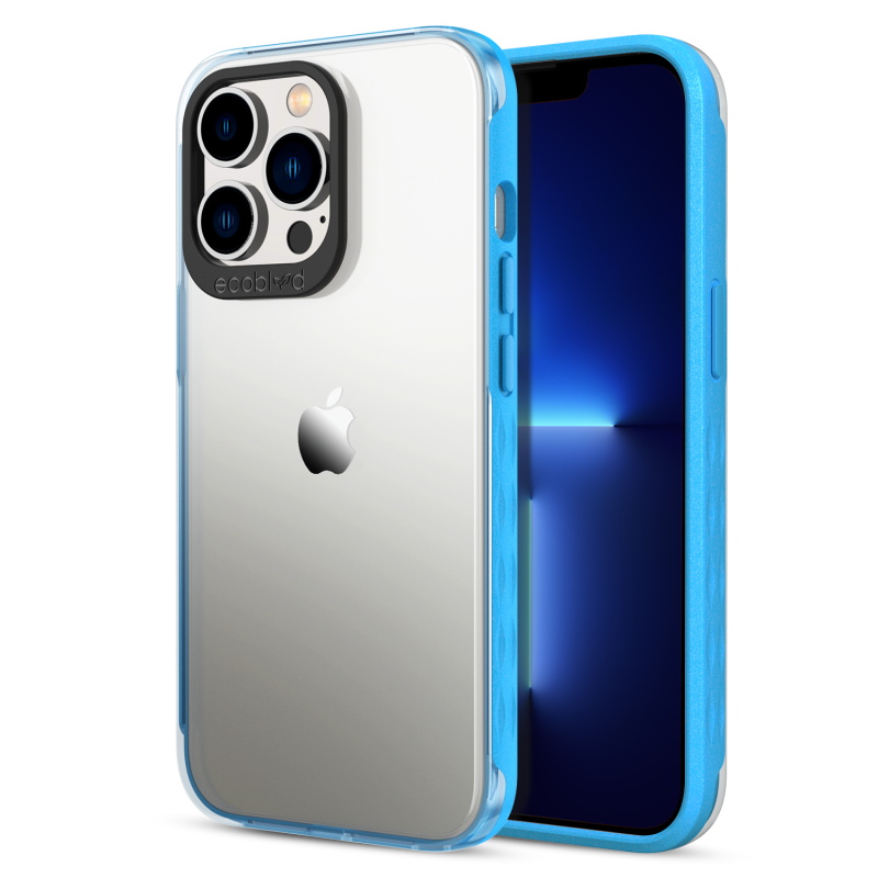 Picture of EcoBlvd Laguna Collection Case for Apple iPhone 13 Pro Max (6.7) / 12 Pro Max (6.7) - Cascade Blue (100% Compostable & Plant-Based)