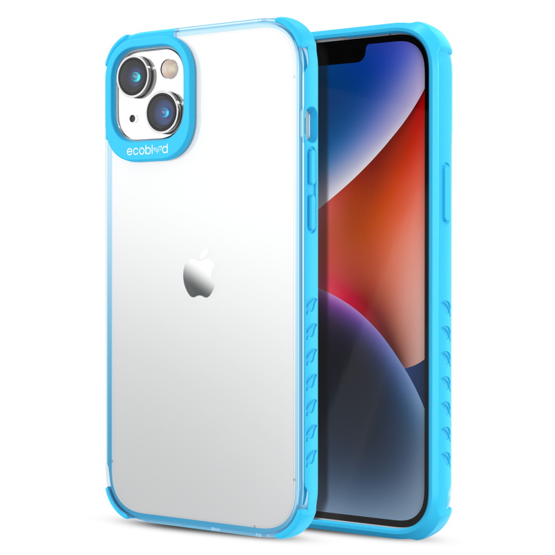 Picture of EcoBlvd Laguna Collection Case for Apple iPhone 13 (6.1) / 14 (6.1) - Cascade Blue (100% Compostable & Plant-Based)