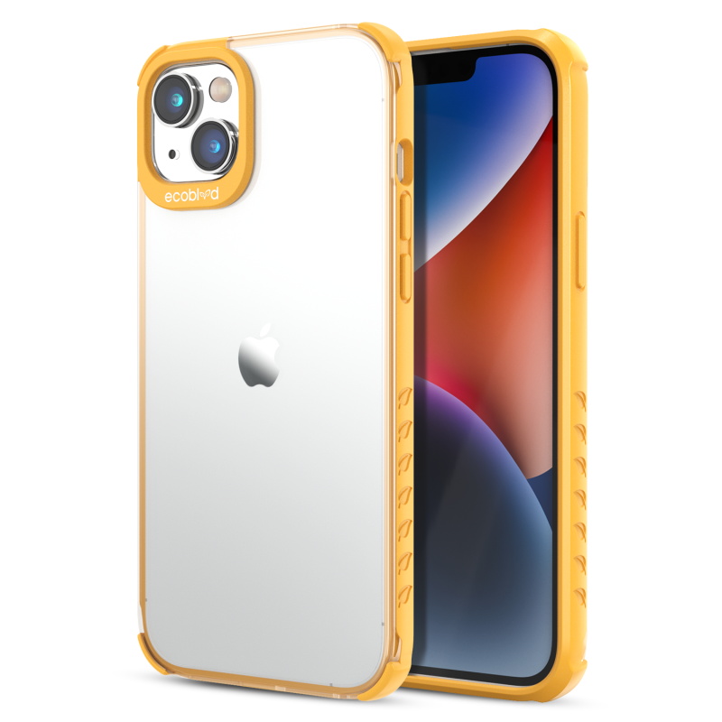 Picture of EcoBlvd Laguna Collection Case for Apple iPhone 13 (6.1) / 14 (6.1) - Illuminating Yellow (100% Compostable & Plant-Based)