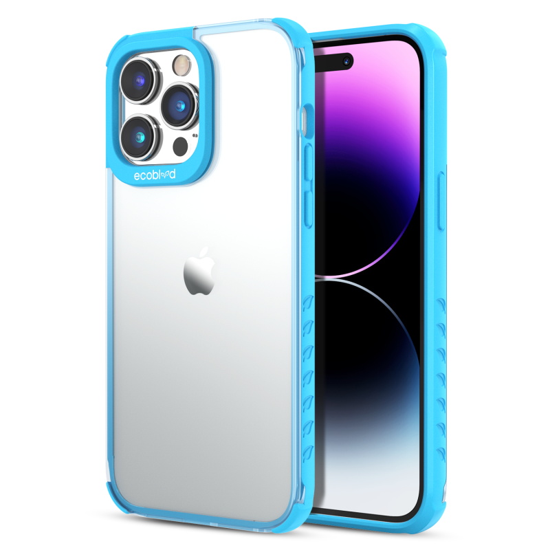 Picture of EcoBlvd Laguna Collection Case for Apple iPhone 14 Pro (6.1) - Cascade Blue (100% Compostable & Plant-Based)