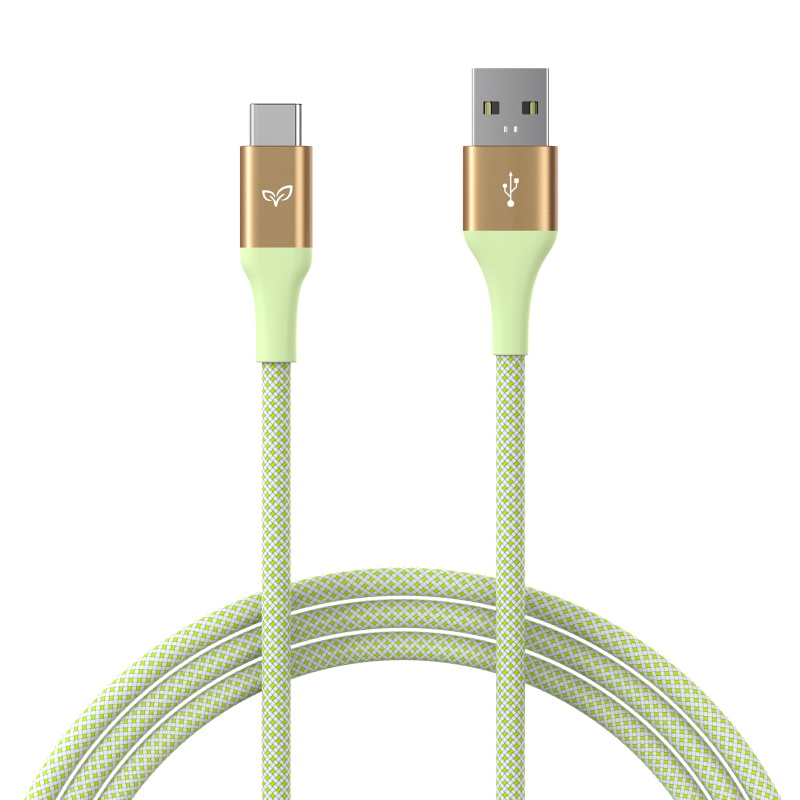 Picture of EcoBlvd LifeVine USB-A to USB-C Cable (L=6 FT) - Green