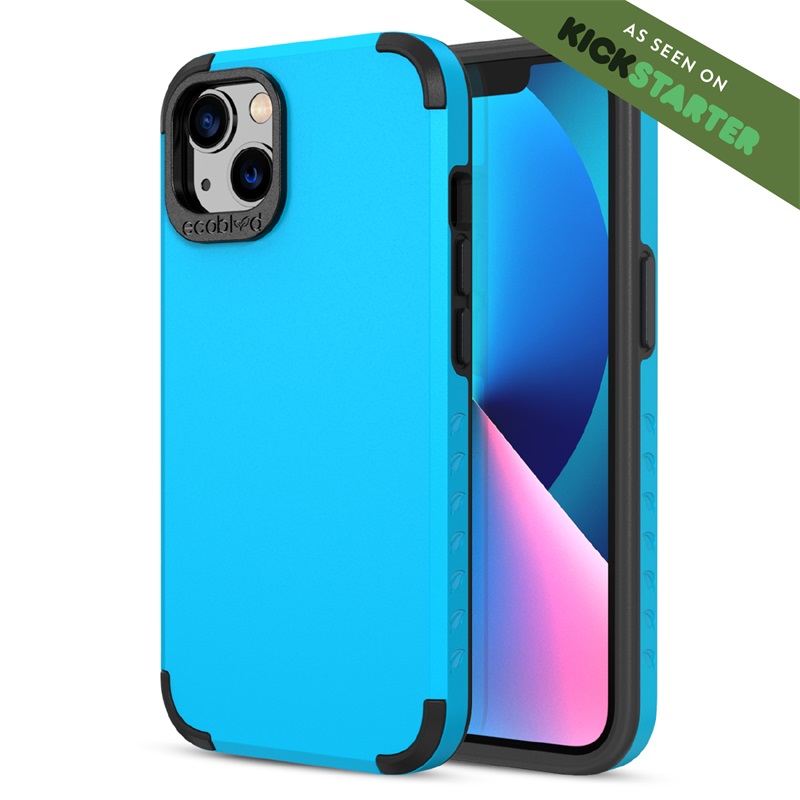 Picture of EcoBlvd Mojave Collection Case for Apple iPhone 13 - Cascade Blue (100% Compostable & Plant-Based)