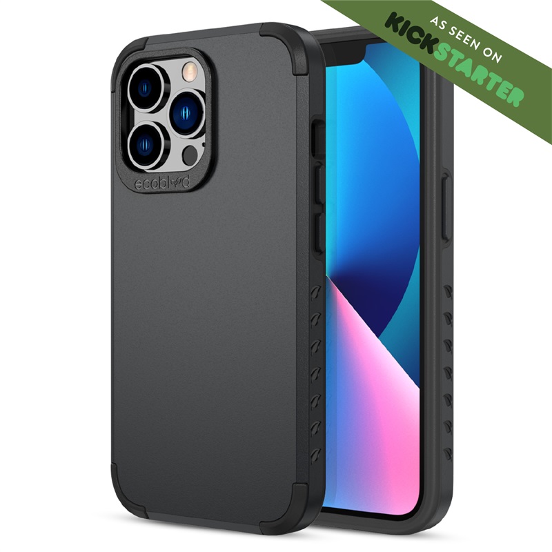 Picture of EcoBlvd Mojave Collection Case for Apple iPhone 13 Pro - Midnight Black (100% Compostable & Plant-Based)