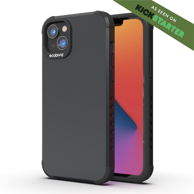 Picture of EcoBlvd Mojave Collection Case for Apple iPhone 14 (6.1) / 13 (6.1) - Midnight Black (100% Compostable & Plant-Based)