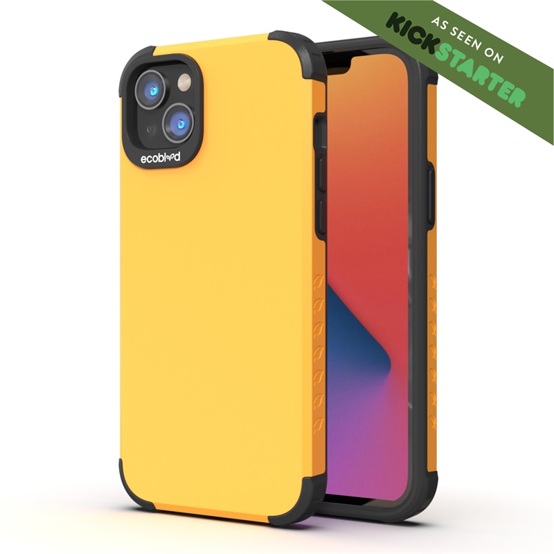 Picture of EcoBlvd Mojave Collection Case for Apple iPhone 14 (6.1) / 13 (6.1) - Illuminating Yellow (100% Compostable & Plant-Based)