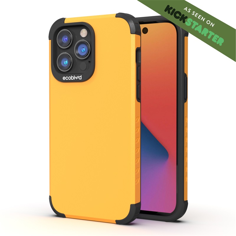 Picture of EcoBlvd Mojave Collection Case for Apple iPhone 14 Pro - Illuminating Yellow (100% Compostable & Plant-Based)