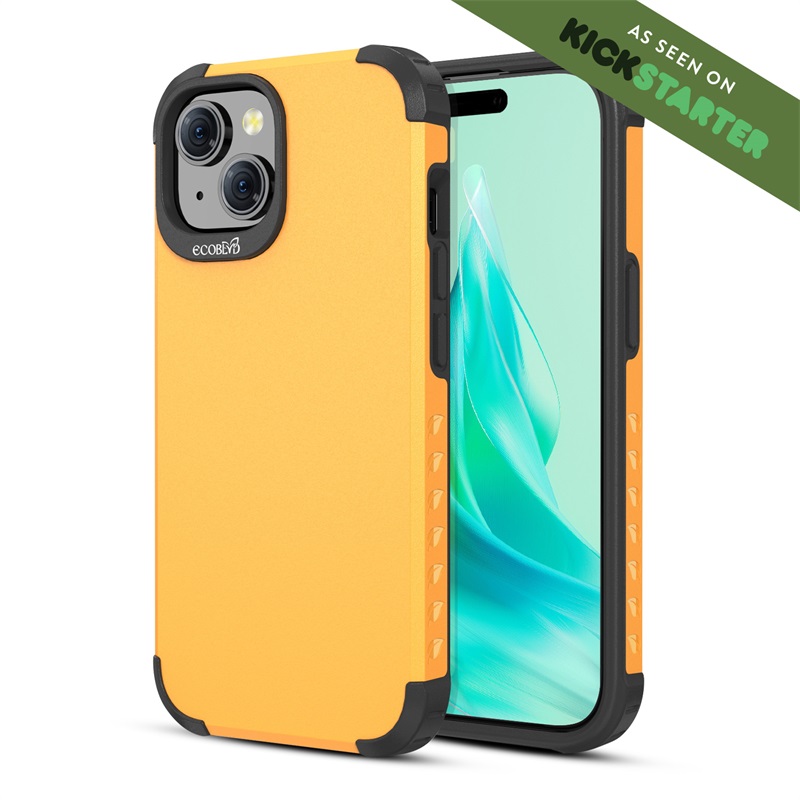 Picture of EcoBlvd MojaveCollectionCase for Apple iPhone 15 (6.1) -Illuminating Yellow (100% Compostable & Plant-Based)