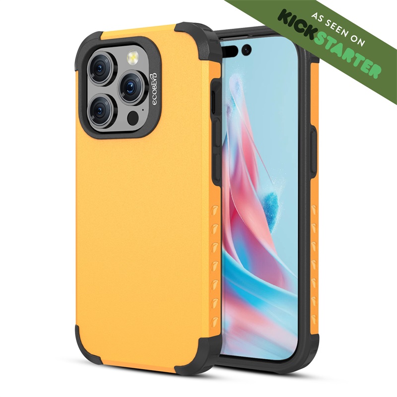 Picture of EcoBlvd MojaveCollectionCase for Apple iPhone 15 Pro (6.1) -Illuminating Yellow (100% Compostable & Plant-Based)