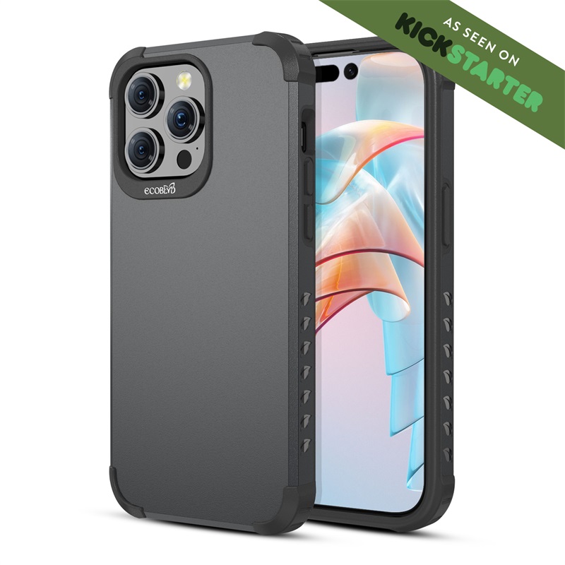 Picture of EcoBlvd MojaveCollectionCase for Apple iPhone 15 Pro Max (6.7) -Midnight Black (100% Compostable & Plant-Based)