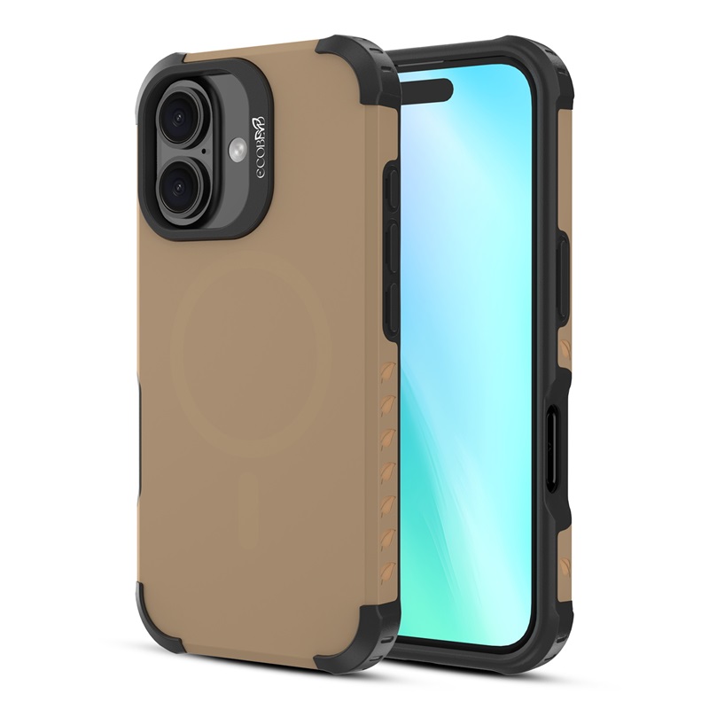 Picture of EcoBlvd Reforge Collection Case for Apple iPhone 16 - Clay Brown (100% Compostable & Plant-Based)