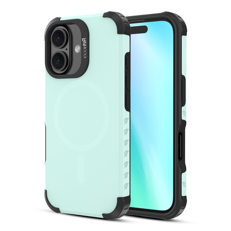 Picture of EcoBlvd Reforge Collection Case for Apple iPhone 16 - Seafoam Green (100% Compostable & Plant-Based)