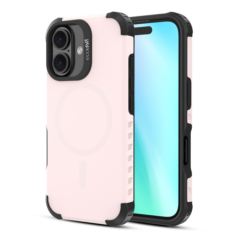 Picture of EcoBlvd Reforge Collection Case for Apple iPhone 16 - Petal Pink (100% Compostable & Plant-Based)