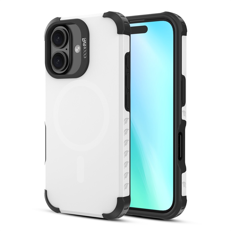 Picture of EcoBlvd Reforge Collection Case for Apple iPhone 16 - Cloud White (100% Compostable & Plant-Based)