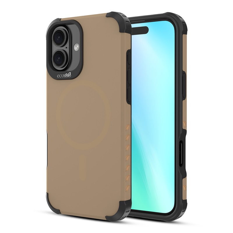 Picture of EcoBlvd Reforge Collection Case for Apple iPhone 16 Plus - Clay Brown (100% Compostable & Plant-Based)