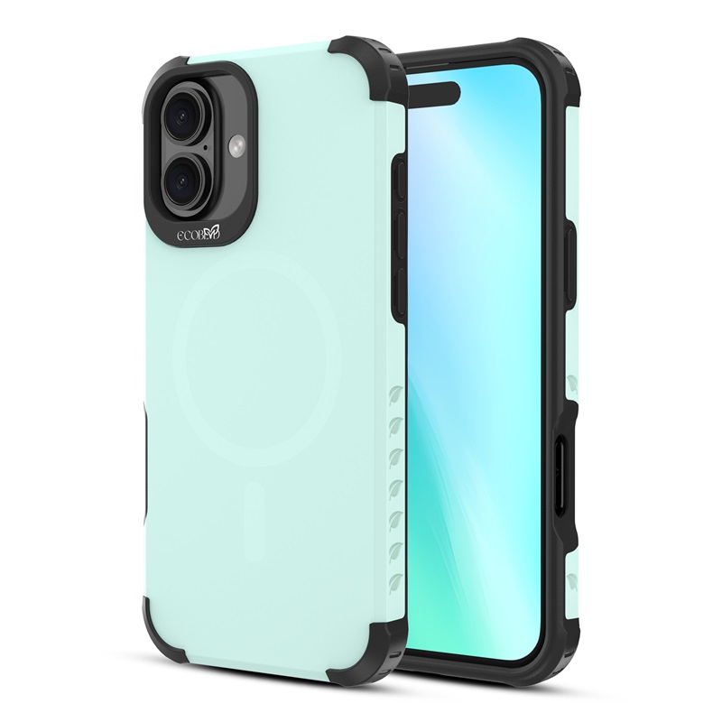 Picture of EcoBlvd Reforge Collection Case for Apple iPhone 16 Plus - Seafoam Green (100% Compostable & Plant-Based)