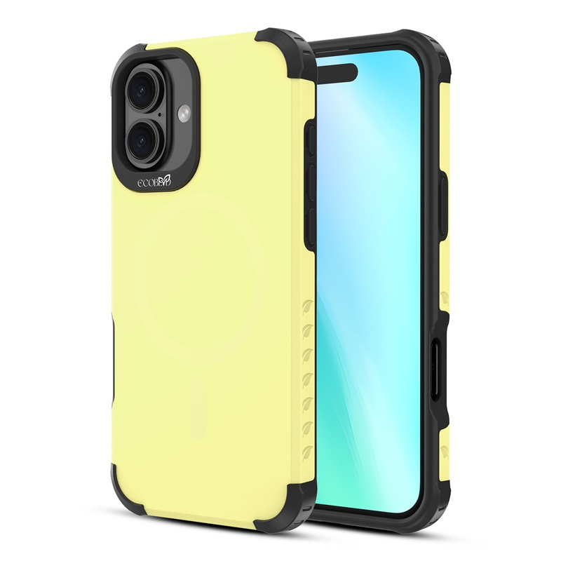 Picture of EcoBlvd Reforge Collection Case for Apple iPhone 16 Plus - Buttercup Yellow (100% Compostable & Plant-Based)