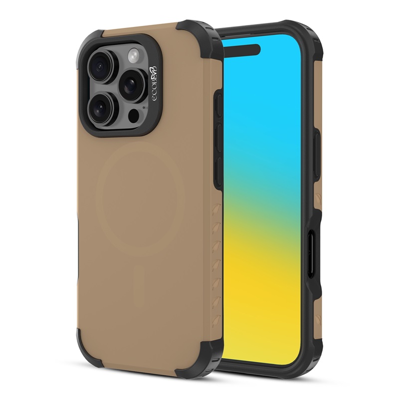 Picture of EcoBlvd Reforge Collection Case for Apple iPhone 16 Pro - Clay Brown (100% Compostable & Plant-Based)