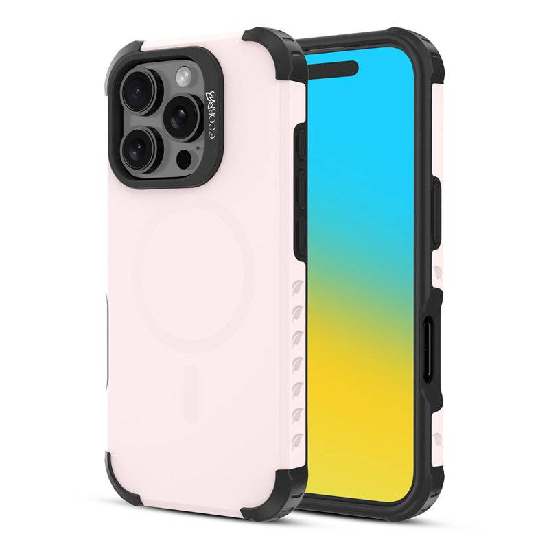 Picture of EcoBlvd Reforge Collection Case for Apple iPhone 16 Pro - Petal Pink (100% Compostable & Plant-Based)