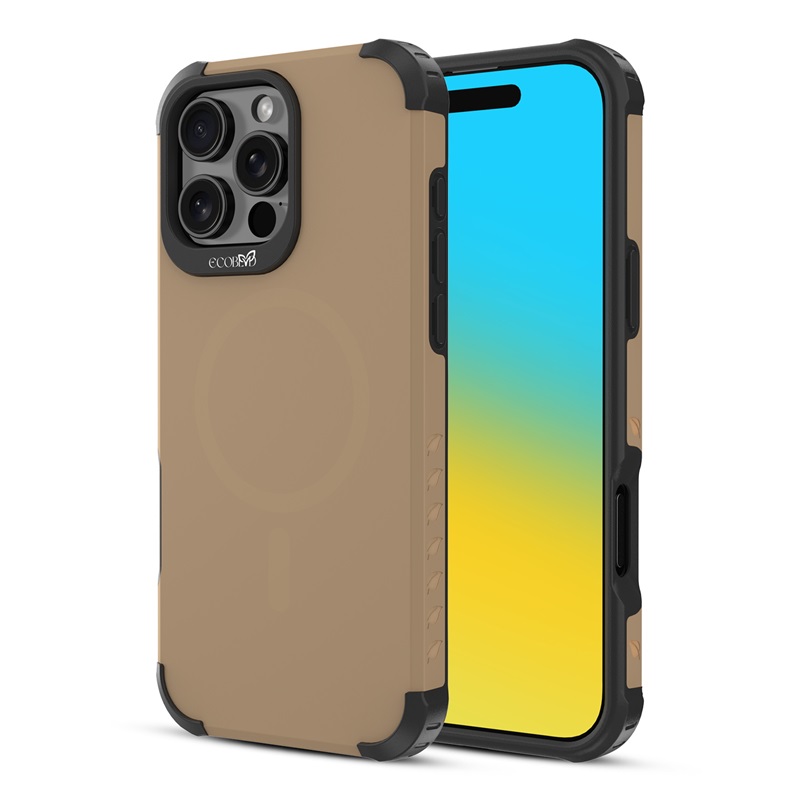 Picture of EcoBlvd Reforge Collection Case for Apple iPhone 16 Pro Max - Clay Brown (100% Compostable & Plant-Based)