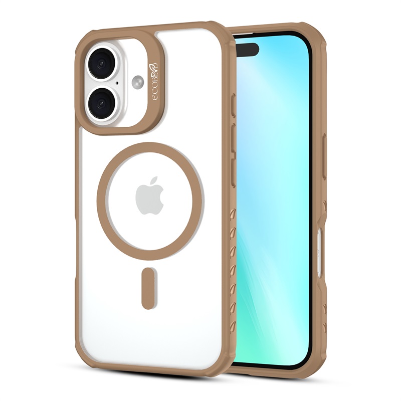 Picture of EcoBlvd Revive Collection Case for Apple iPhone 16 - Clay Brown (100% Compostable & Plant-Based)