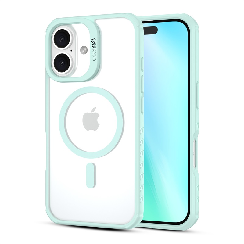 Picture of EcoBlvd Revive Collection Case for Apple iPhone 16 - Seafoam Green (100% Compostable & Plant-Based)