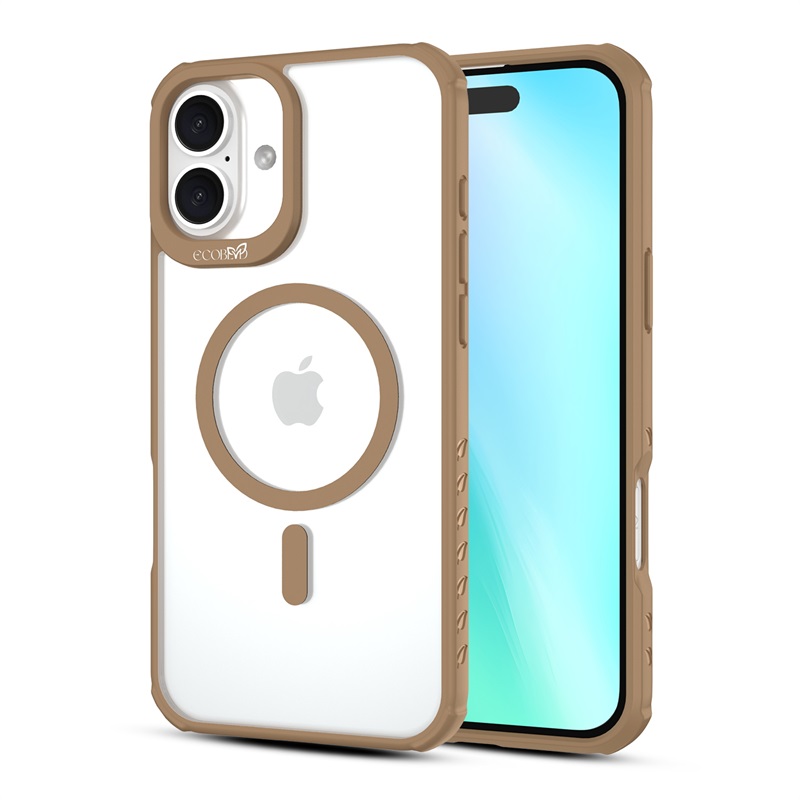 Picture of EcoBlvd Revive Collection Case for Apple iPhone 16 Plus - Clay Brown (100% Compostable & Plant-Based)