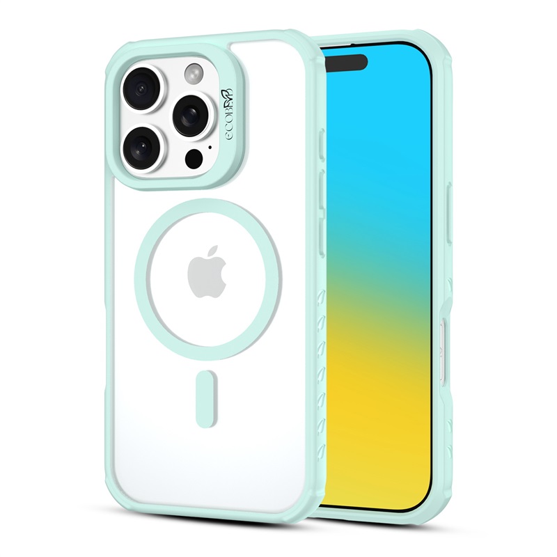 Picture of EcoBlvd Revive Collection Case for Apple iPhone 16 Pro - Seafoam Green (100% Compostable & Plant-Based)