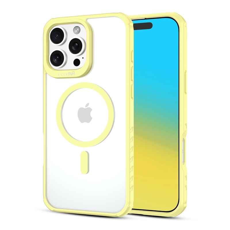 Picture of EcoBlvd Revive Collection Case for Apple iPhone 16 Pro Max - Buttercup Yellow (100% Compostable & Plant-Based)