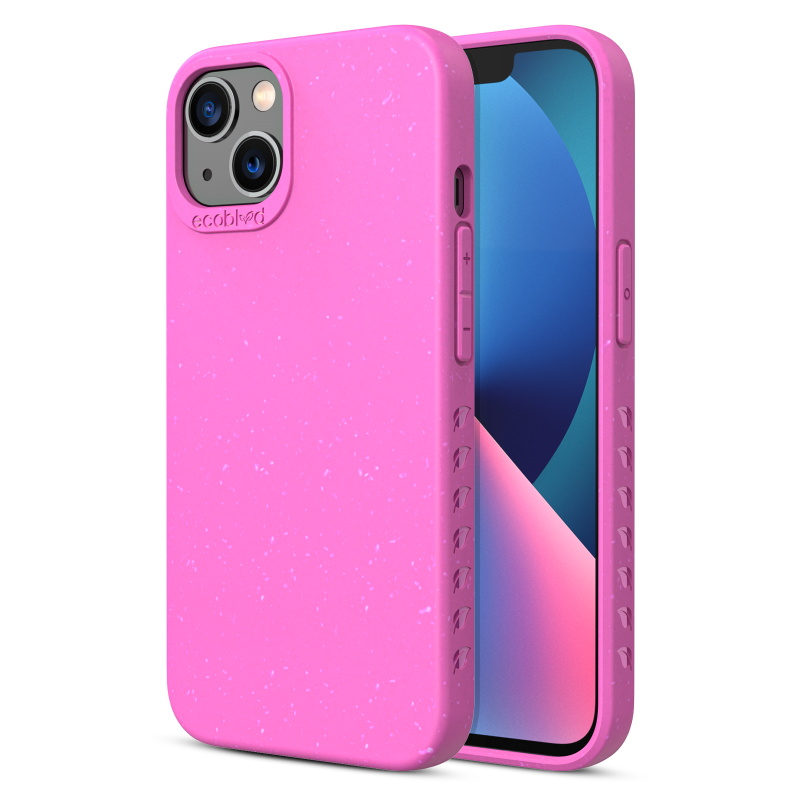 Picture of EcoBlvd Sequoia Collection Case for Apple iPhone 13 (6.1) - Wildflower Pink (100% Compostable & Plant-Based)