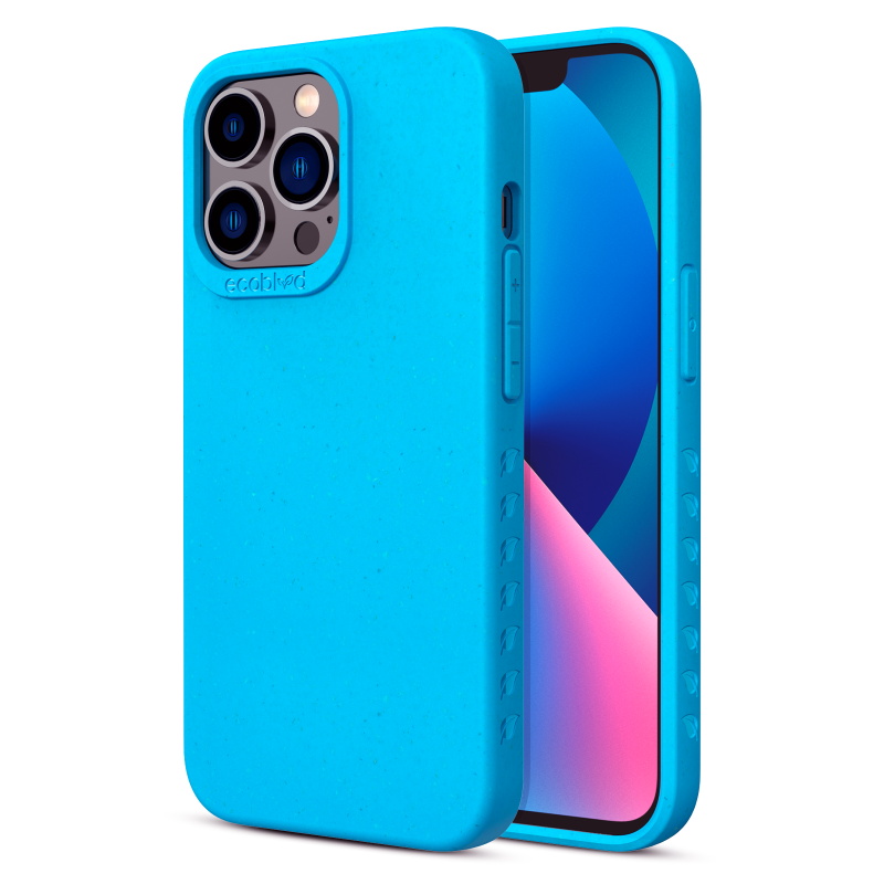 Picture of EcoBlvd Sequoia Collection Case for Apple iPhone 13 Pro Max (6.7) / 12 Pro Max (6.7) - Cascade Blue (100% Compostable & Plant-Based)