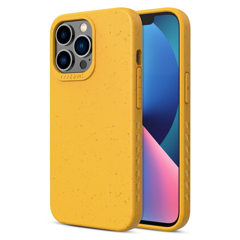 Picture of EcoBlvd Sequoia Collection Case for Apple iPhone 13 Pro Max (6.7) / 12 Pro Max (6.7) - Illuminating Yellow (100% Compostable & Plant-Based)