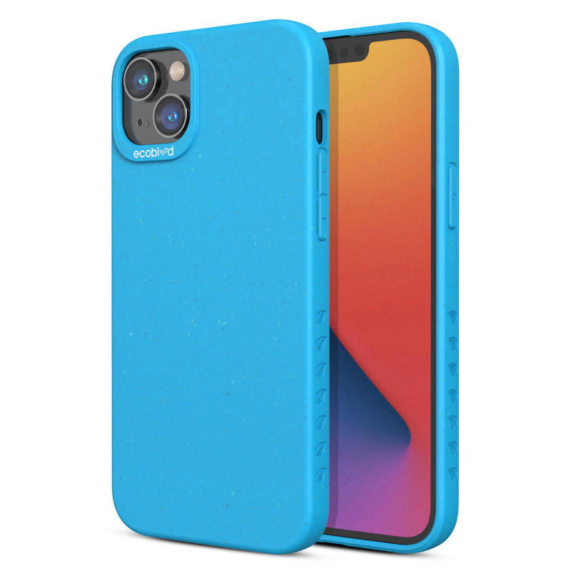 Picture of EcoBlvd Sequoia Collection Case for Apple iPhone 14 (6.1) / 13 (6.1) - Cascade Blue (100% Compostable & Plant-Based)