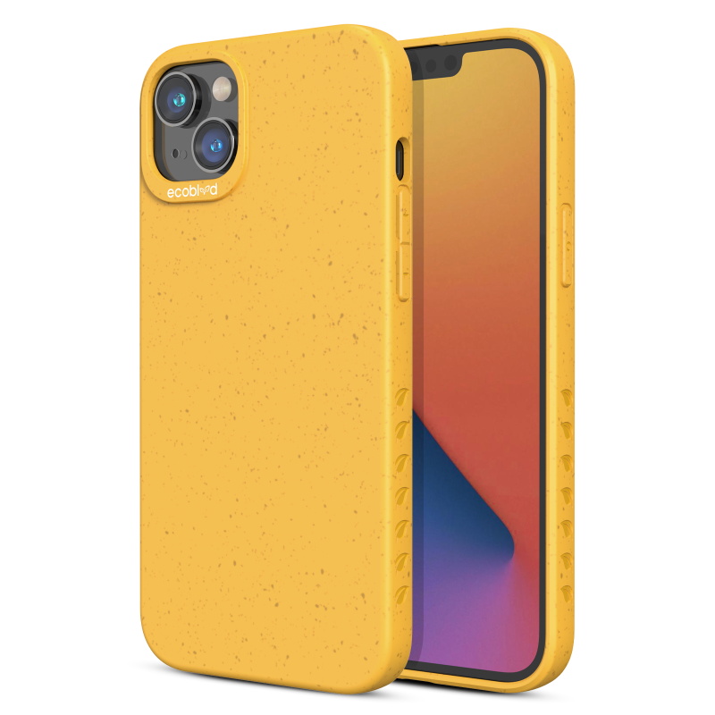 Picture of EcoBlvd Sequoia Collection Case for Apple iPhone 14 (6.1) / 13 (6.1) - Illuminating Yellow (100% Compostable & Plant-Based)