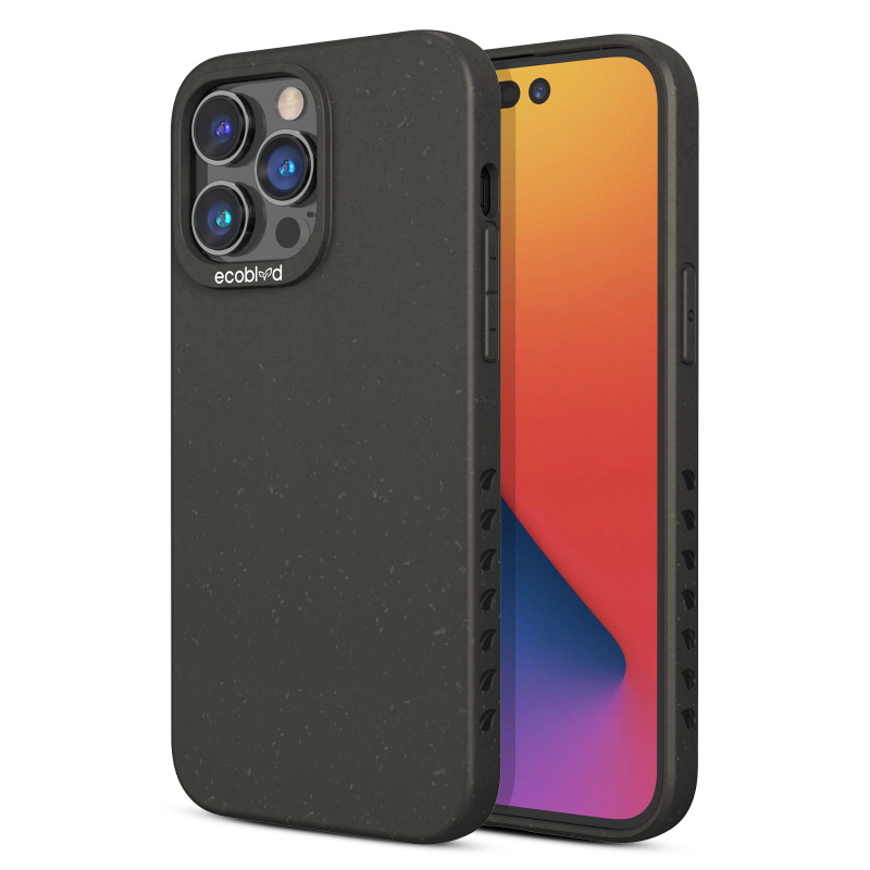 Picture of EcoBlvd Sequoia Collection Case for Apple iPhone 14 Pro (6.1) - Midnight Black (100% Compostable & Plant-Based)